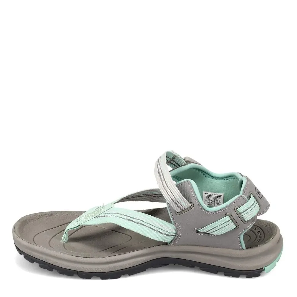 KEEN NEW WOMEN'S TERRADORA II TOE POST SANDAL LIGHT GRAY/OCEAN 8.5